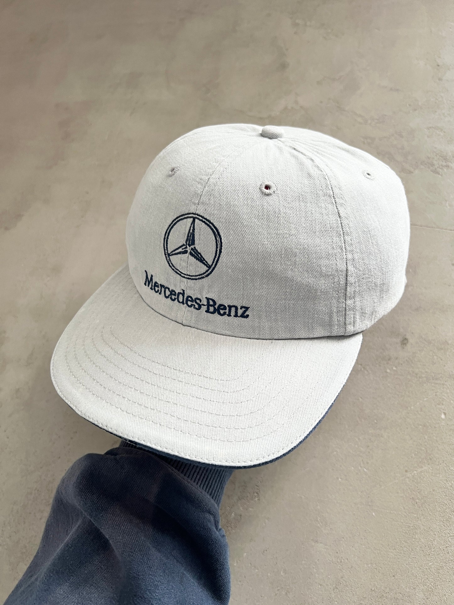 GREY MERCEDES BENZ CAP - 1990S