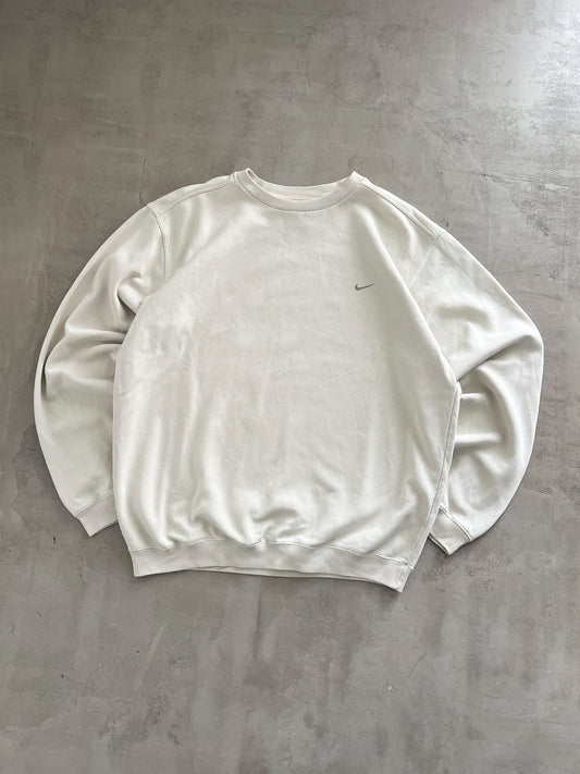 CREME NIKE SWEATER - 2000S - L