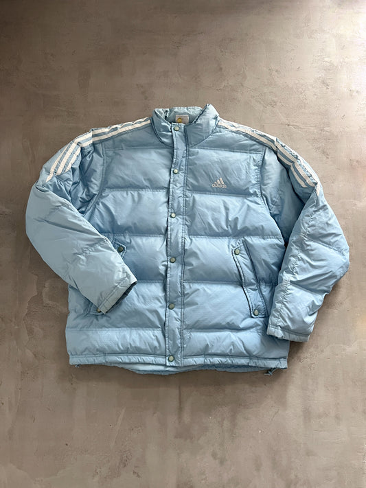 BABY BLUE ADIDAS PUFFER - 2000S - L/XL