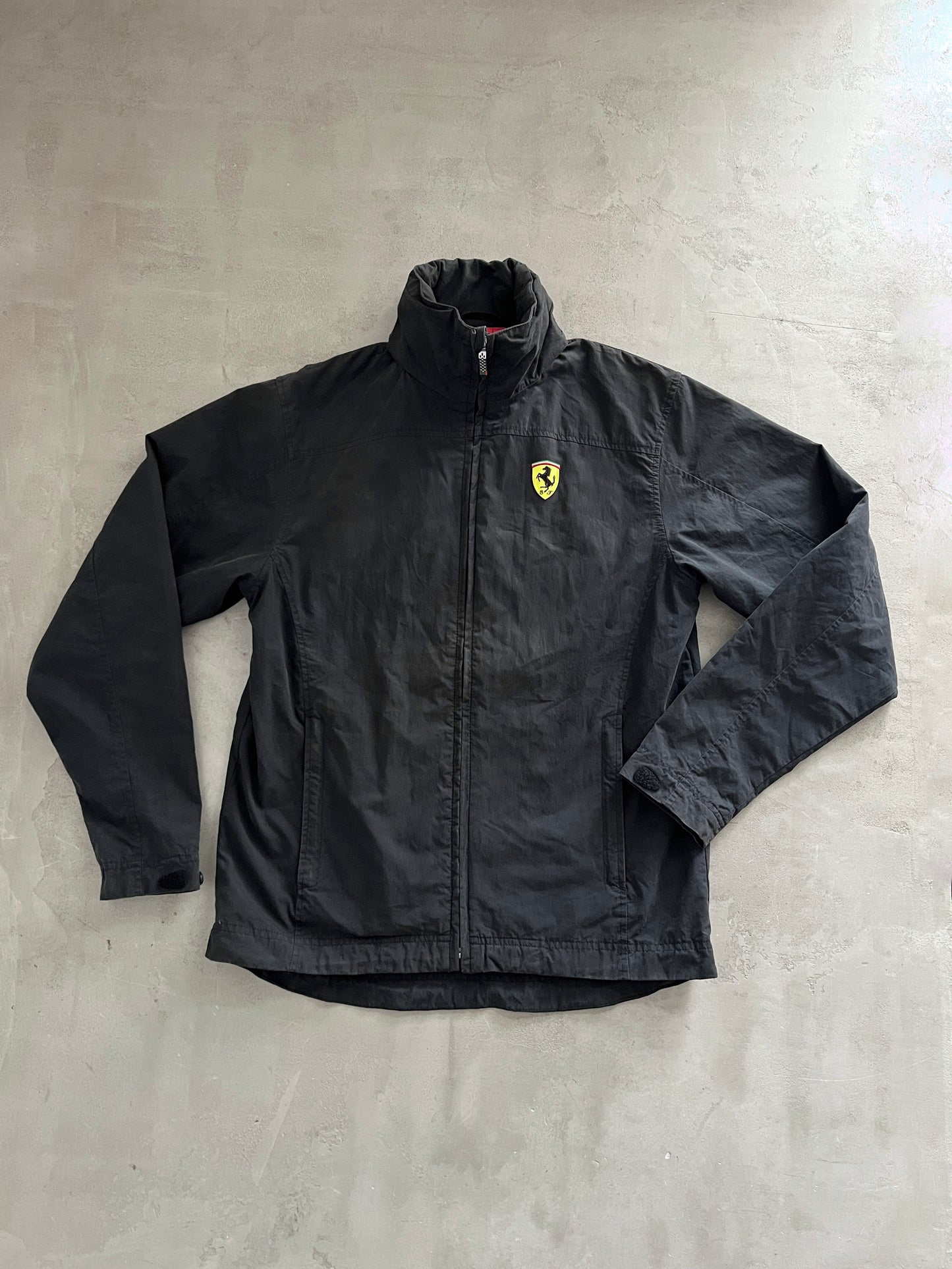 BLACK FERRARI SCUDERIA JACKET - 2000S - M