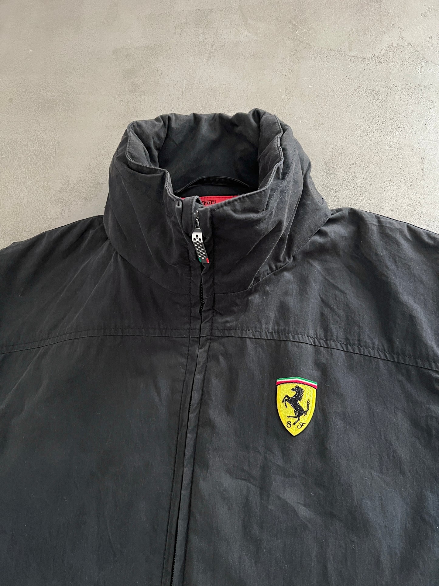 BLACK FERRARI SCUDERIA JACKET - 2000S - M