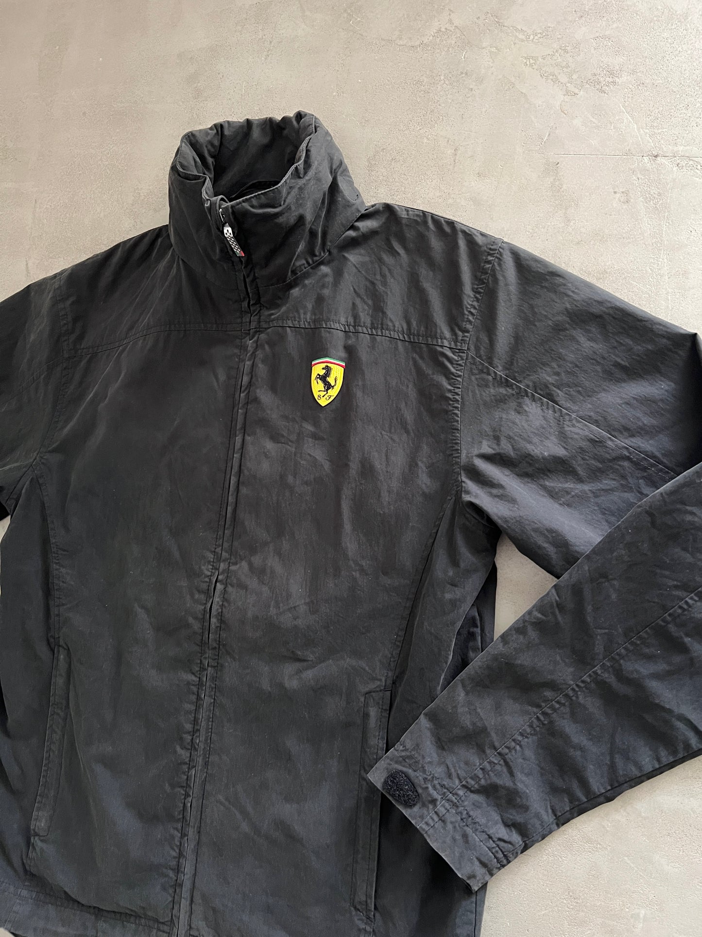 BLACK FERRARI SCUDERIA JACKET - 2000S - M