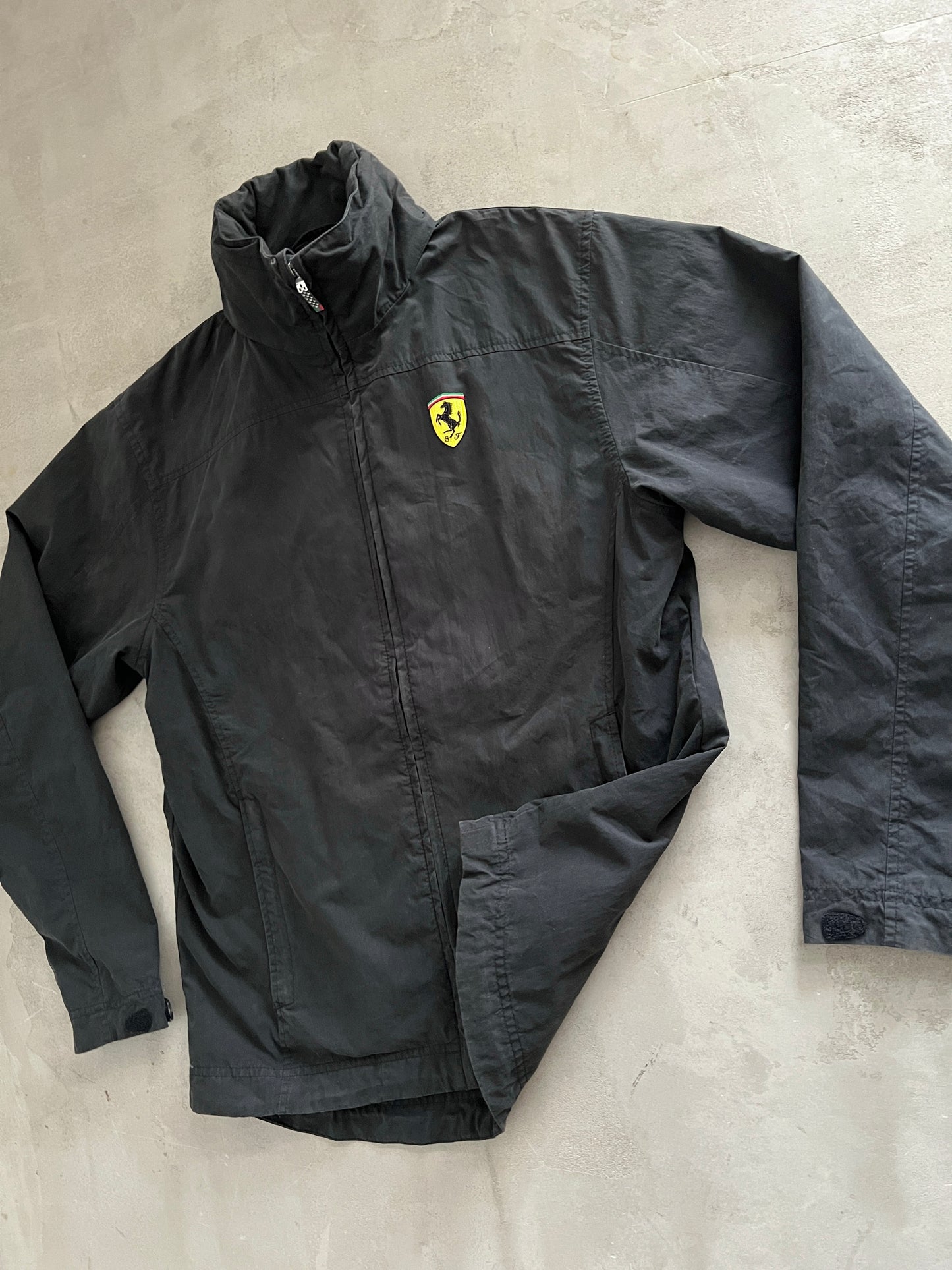 BLACK FERRARI SCUDERIA JACKET - 2000S - M