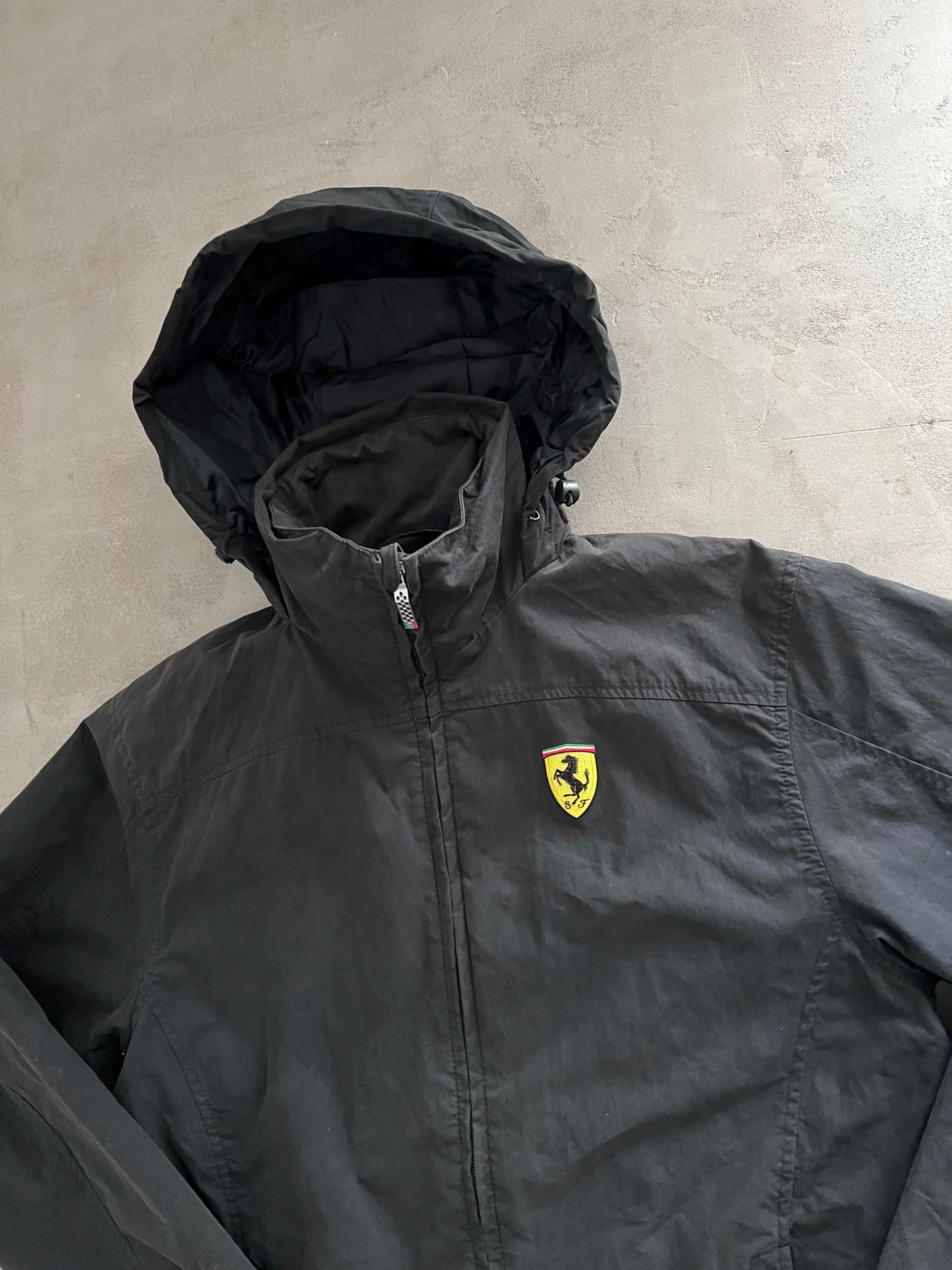 BLACK FERRARI SCUDERIA JACKET - 2000S - M