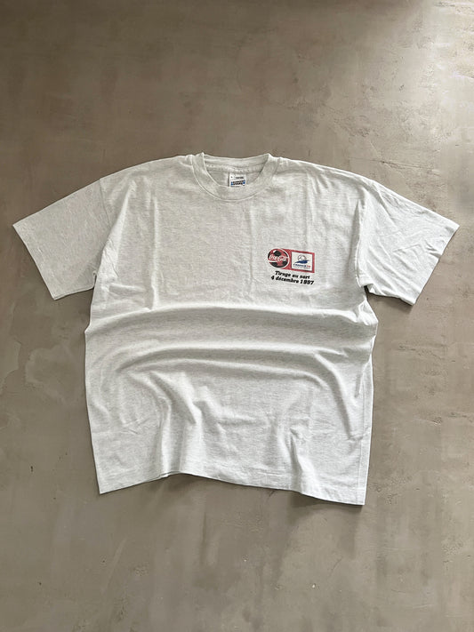 GREY COCA COLA X WORLD CUP '98 TEE - 1990S - XL