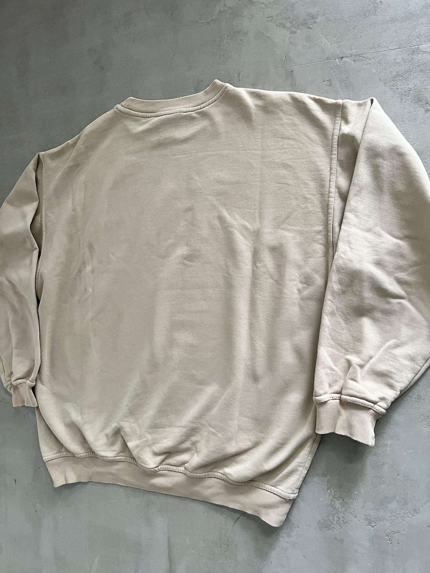 BEIGE ADIDAS SWEATER - 2000S - L/M