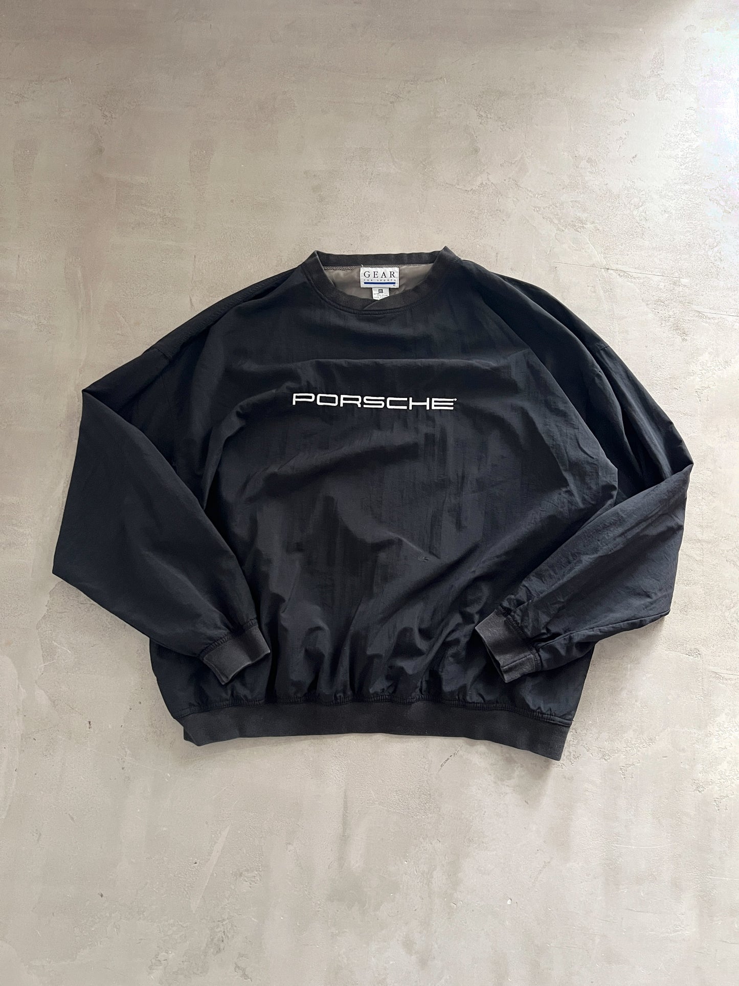 BLACK PORSCHE SWEATER - 1990S - XL/XXL