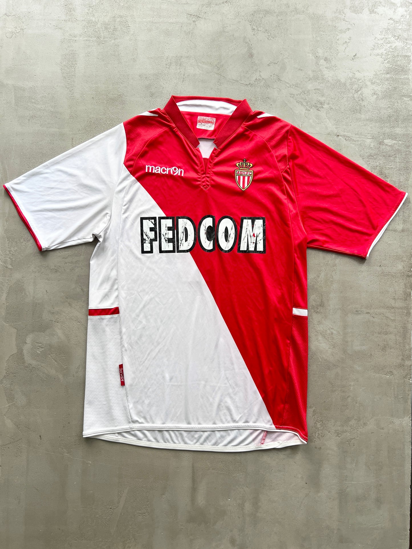 WHITE/RED FALCAO AS MONACO JERSEY - 2000S - XL