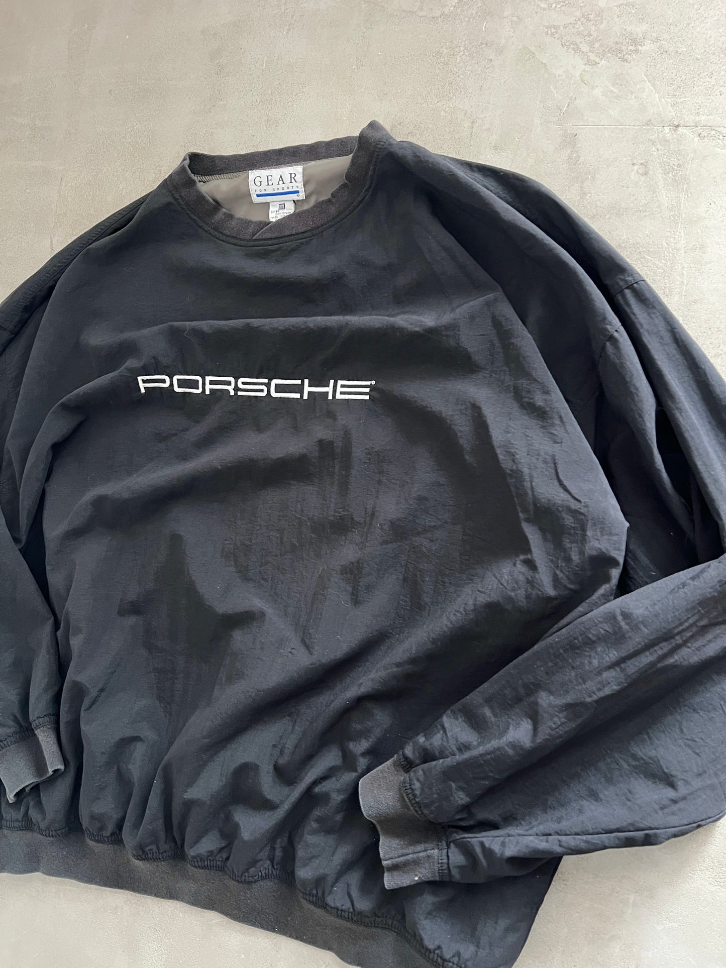 BLACK PORSCHE SWEATER - 1990S - XL/XXL