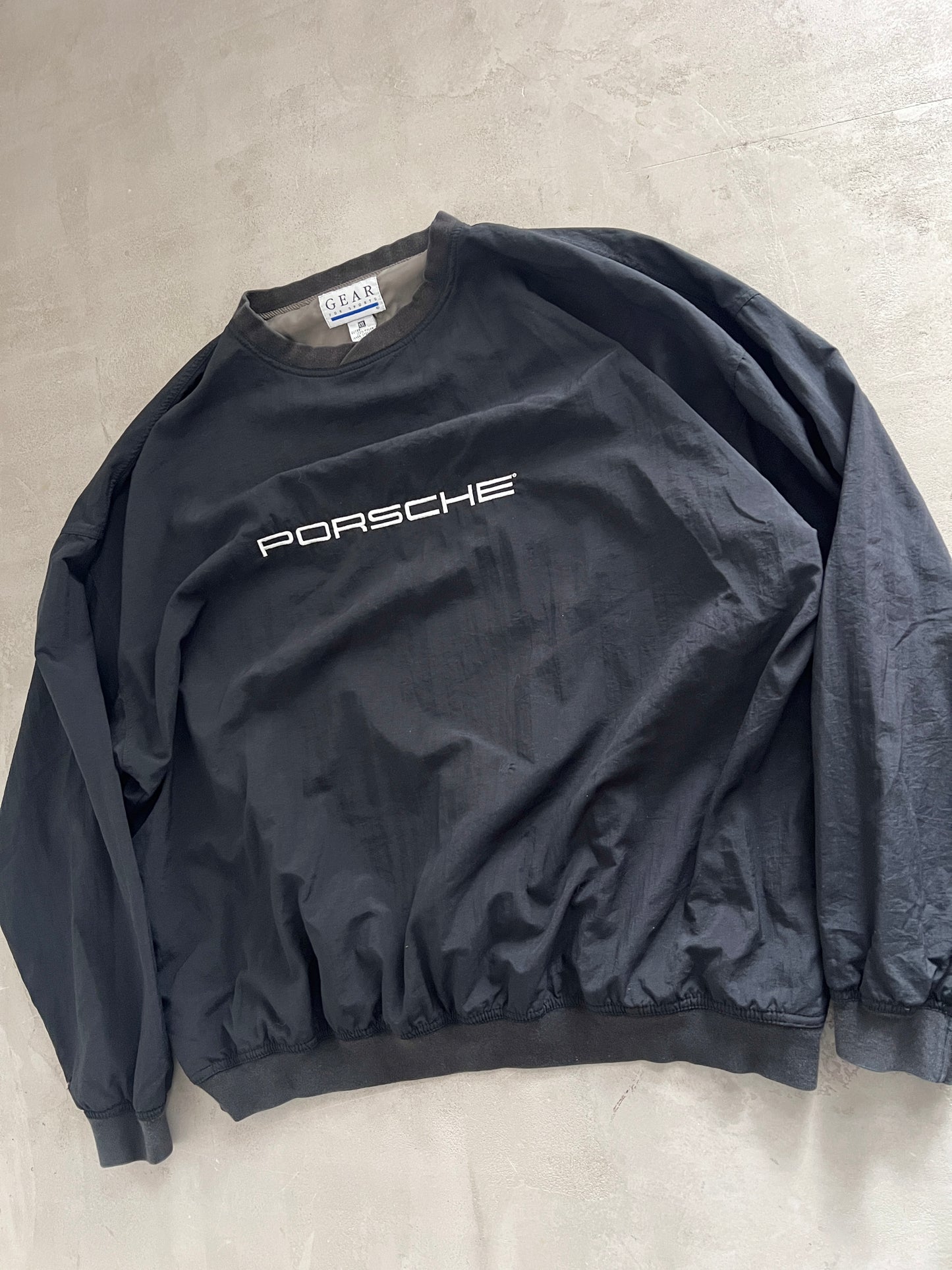 BLACK PORSCHE SWEATER - 1990S - XL/XXL