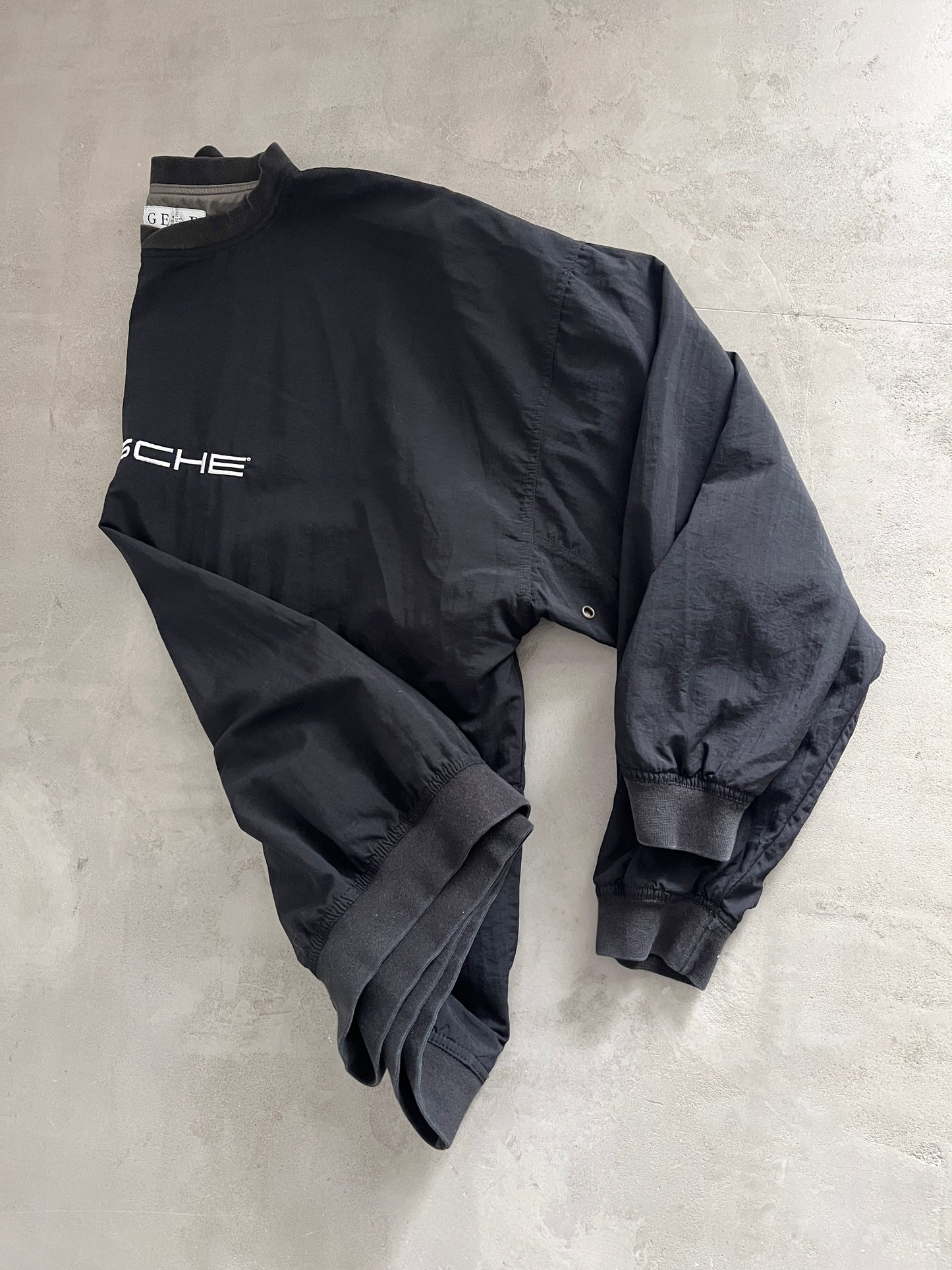 BLACK PORSCHE SWEATER - 1990S - XL/XXL