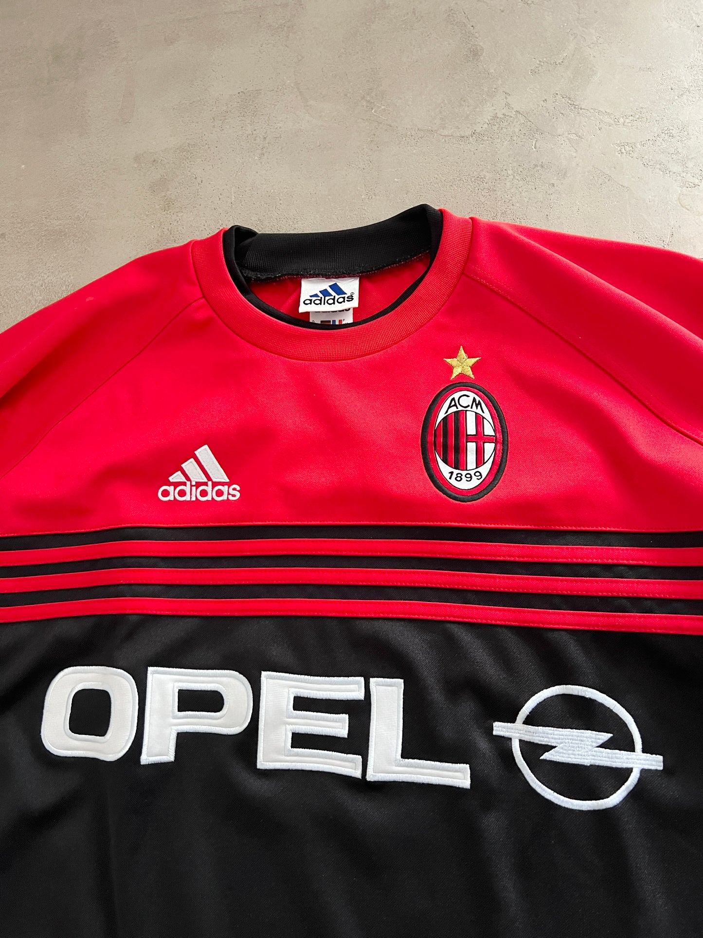 BLACK AC MILAN SWEATER - 1990S - XL