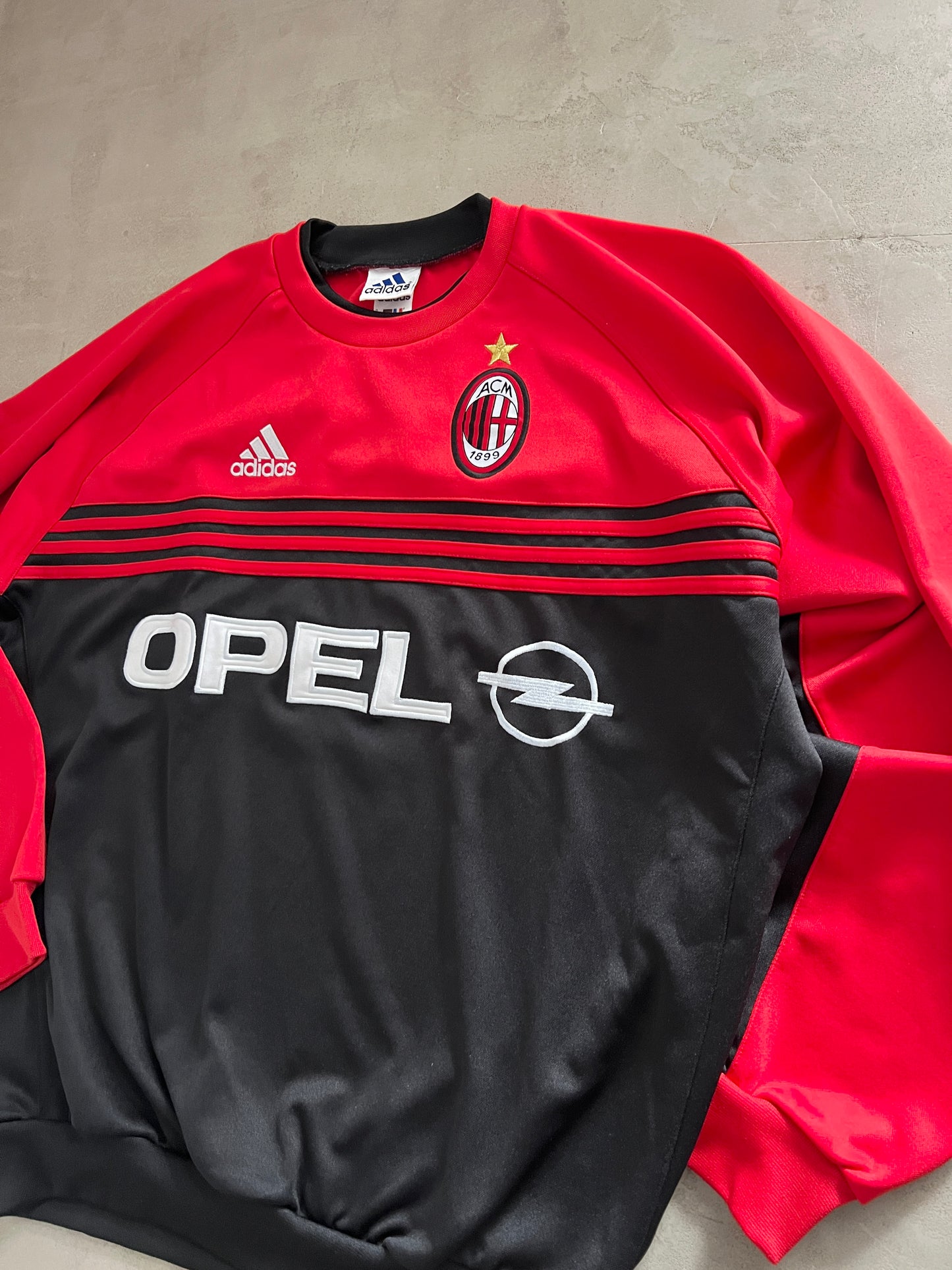 BLACK AC MILAN SWEATER - 1990S - XL