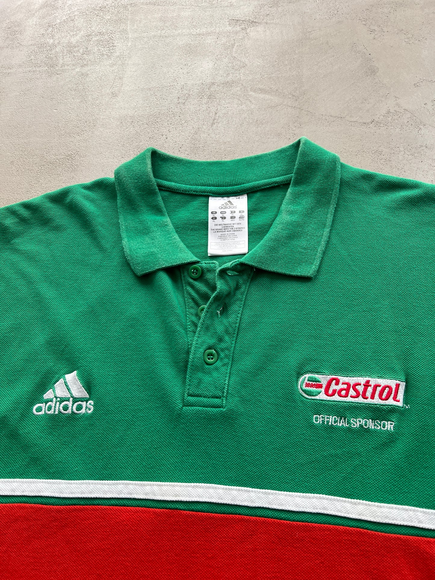 GREEN EURO 2008 X CASTROL POLO - 2000S - L