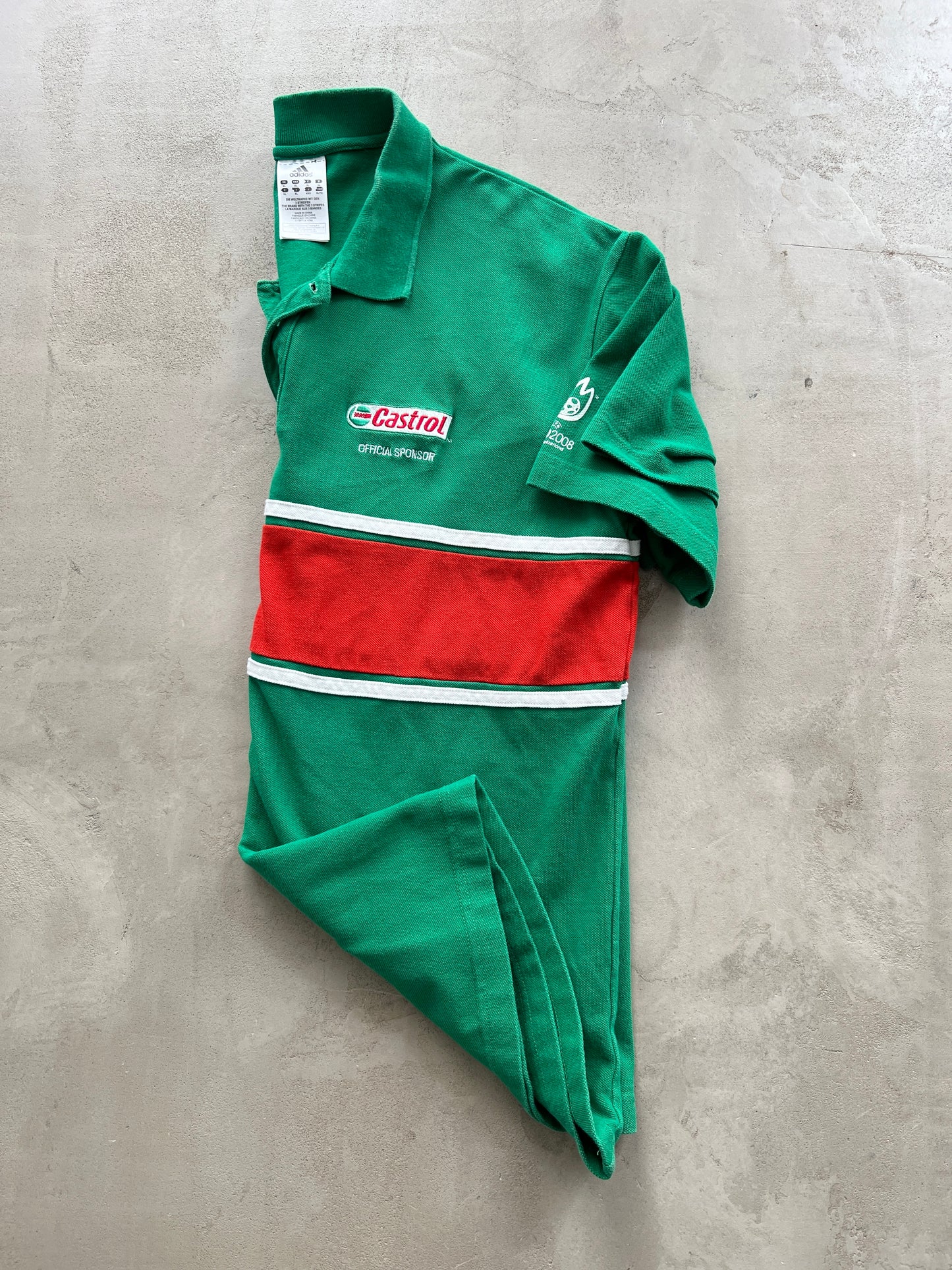 GREEN EURO 2008 X CASTROL POLO - 2000S - L