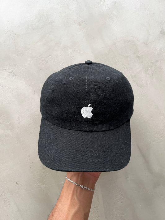 BLACK APPLE CAP - 2000S