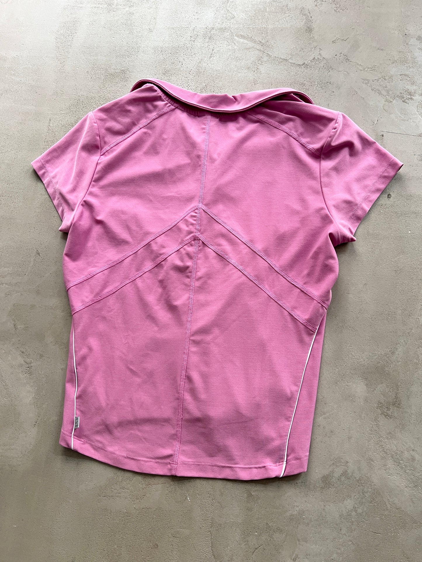 PINK POLO TEE - 2000S - WMNS M/L