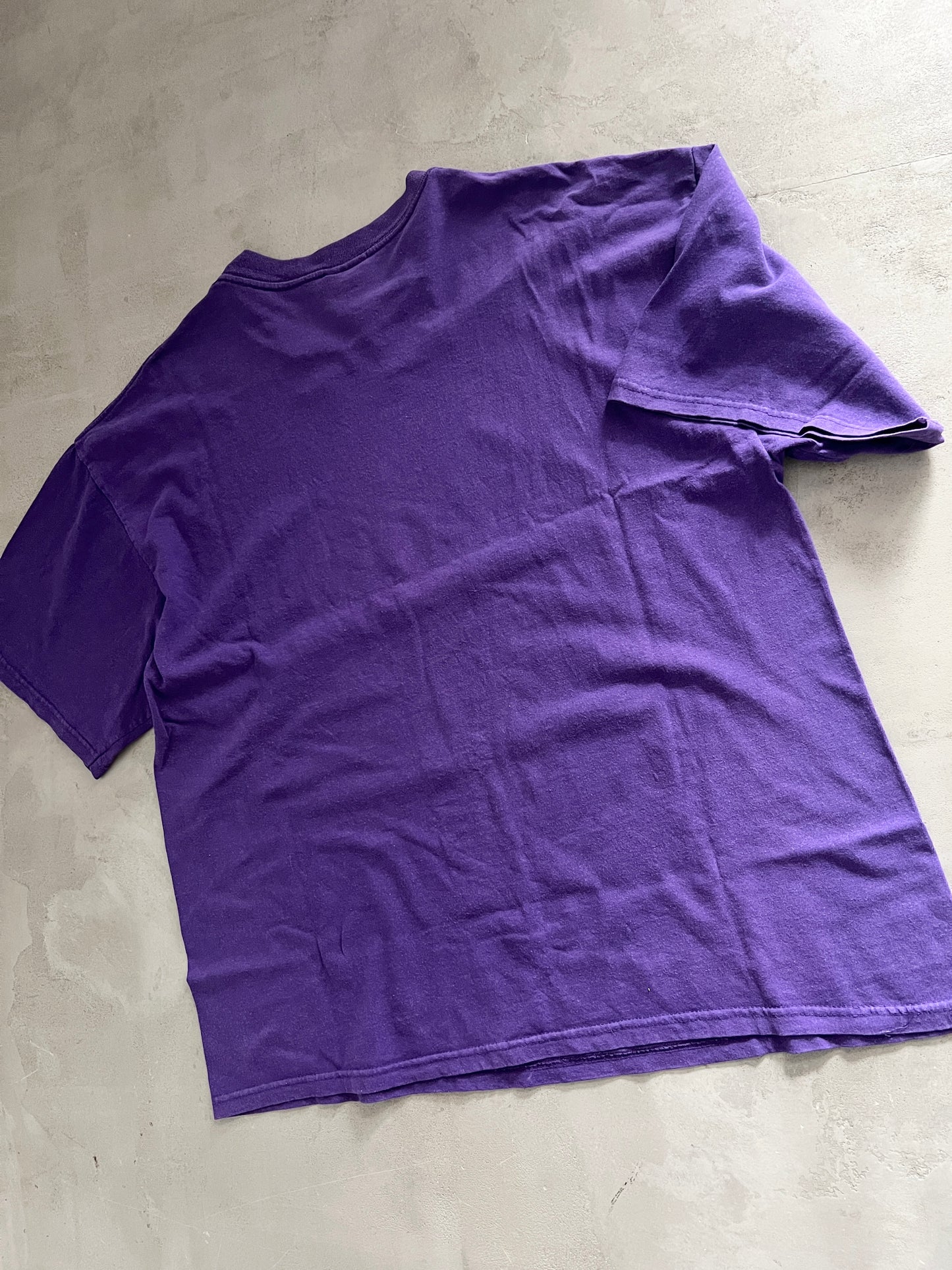 PURPLE RANDY MOSS FOOTBALL TEE - 1990S - XL