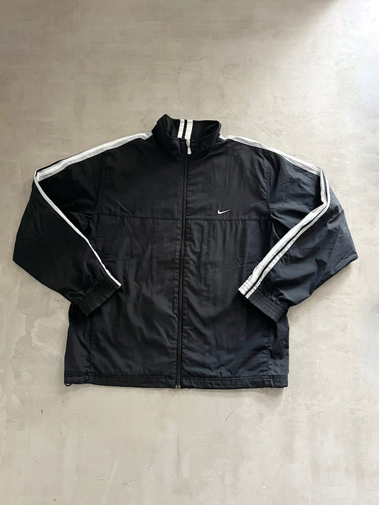 BLACK NIKE TRACK JACKET - 2000S - L/XL