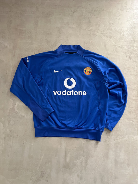 BLUE MANCHESTER UNITED NIKE SWEATER - 2003 - L/M