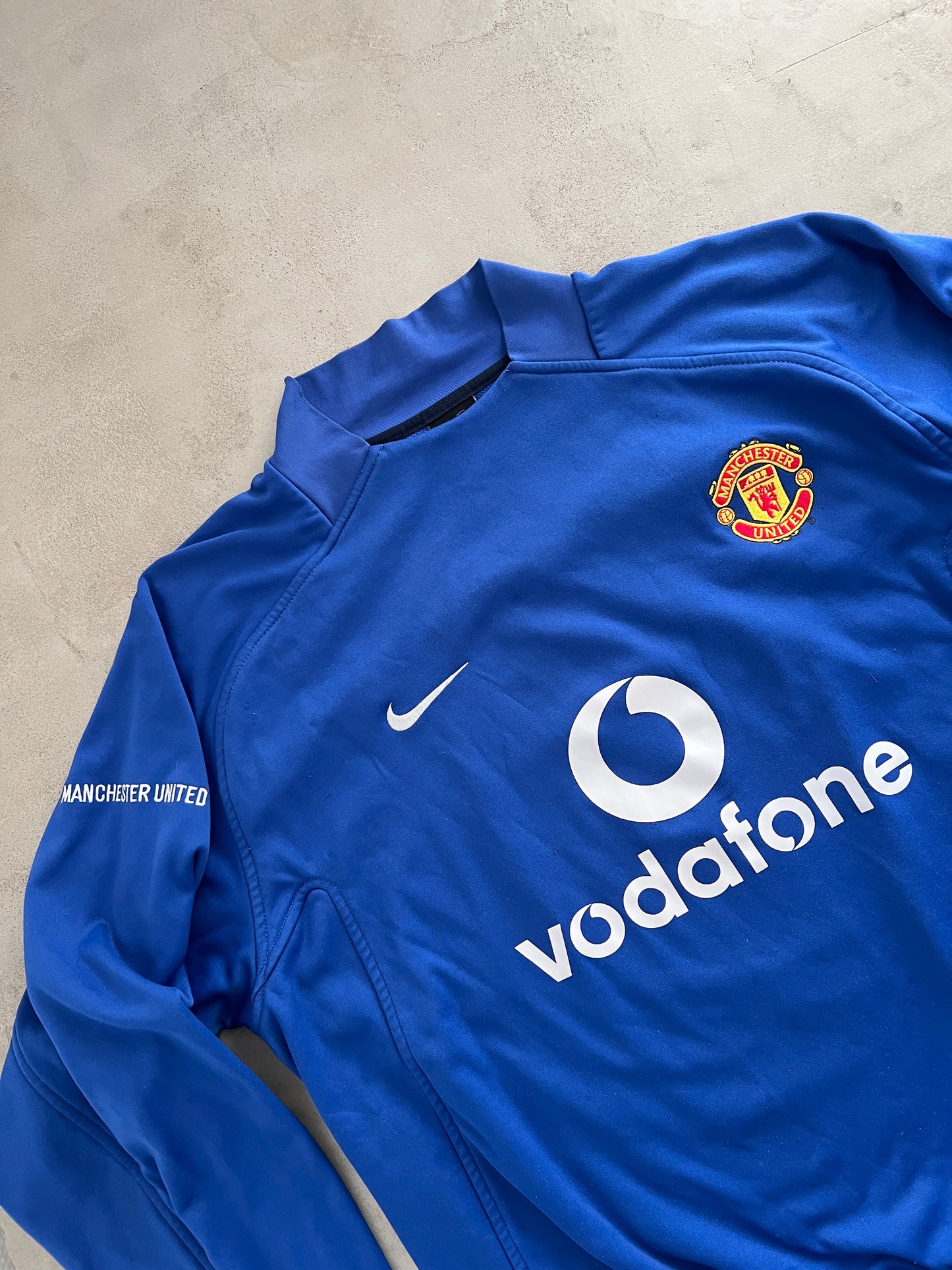 BLUE MANCHESTER UNITED NIKE SWEATER - 2003 - L/M