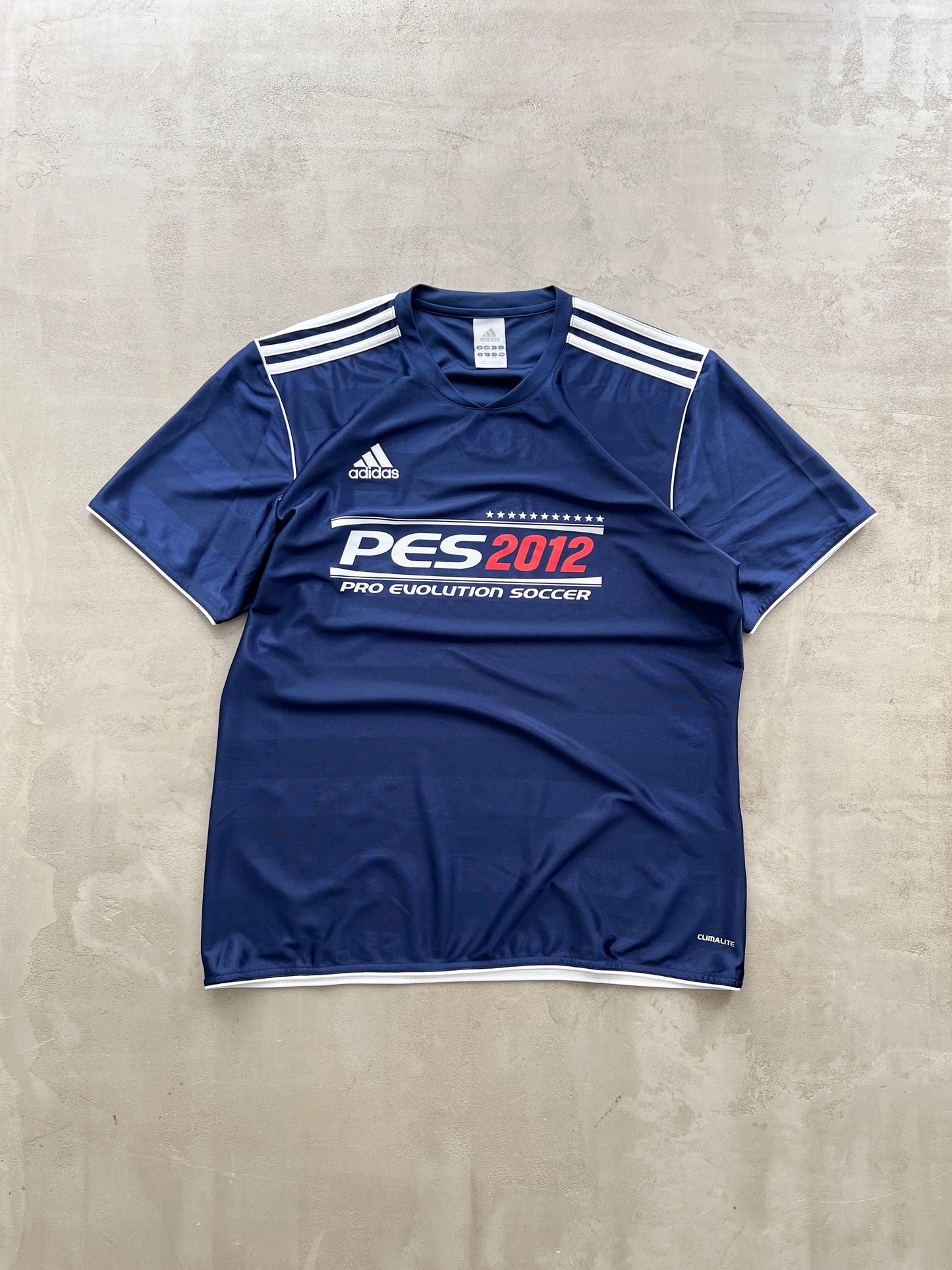 NAVY PRO EVOLUTION SOCCER PROMO TEE - 2000S - L