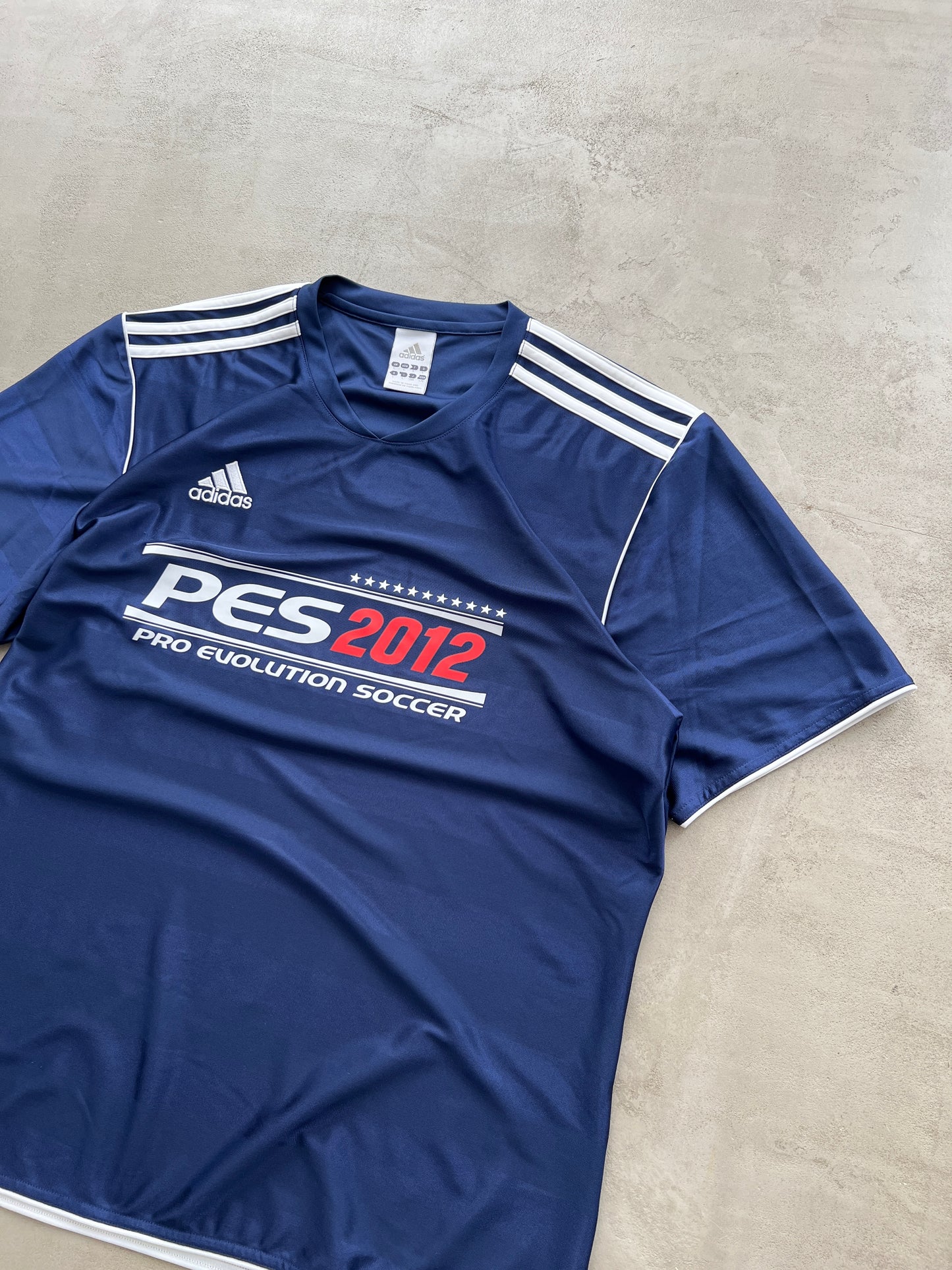 NAVY PRO EVOLUTION SOCCER PROMO TEE - 2000S - L