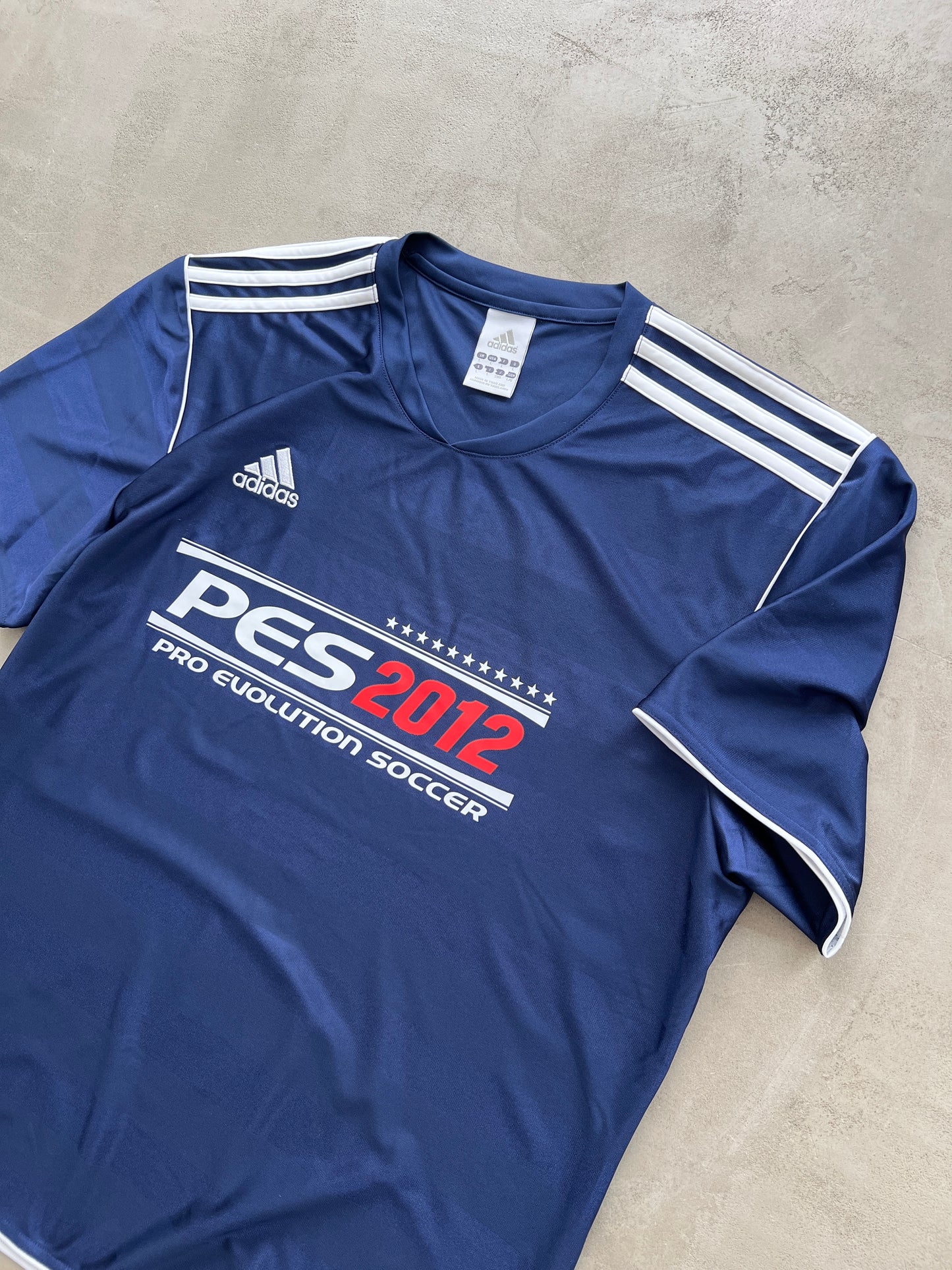 NAVY PRO EVOLUTION SOCCER PROMO TEE - 2000S - L