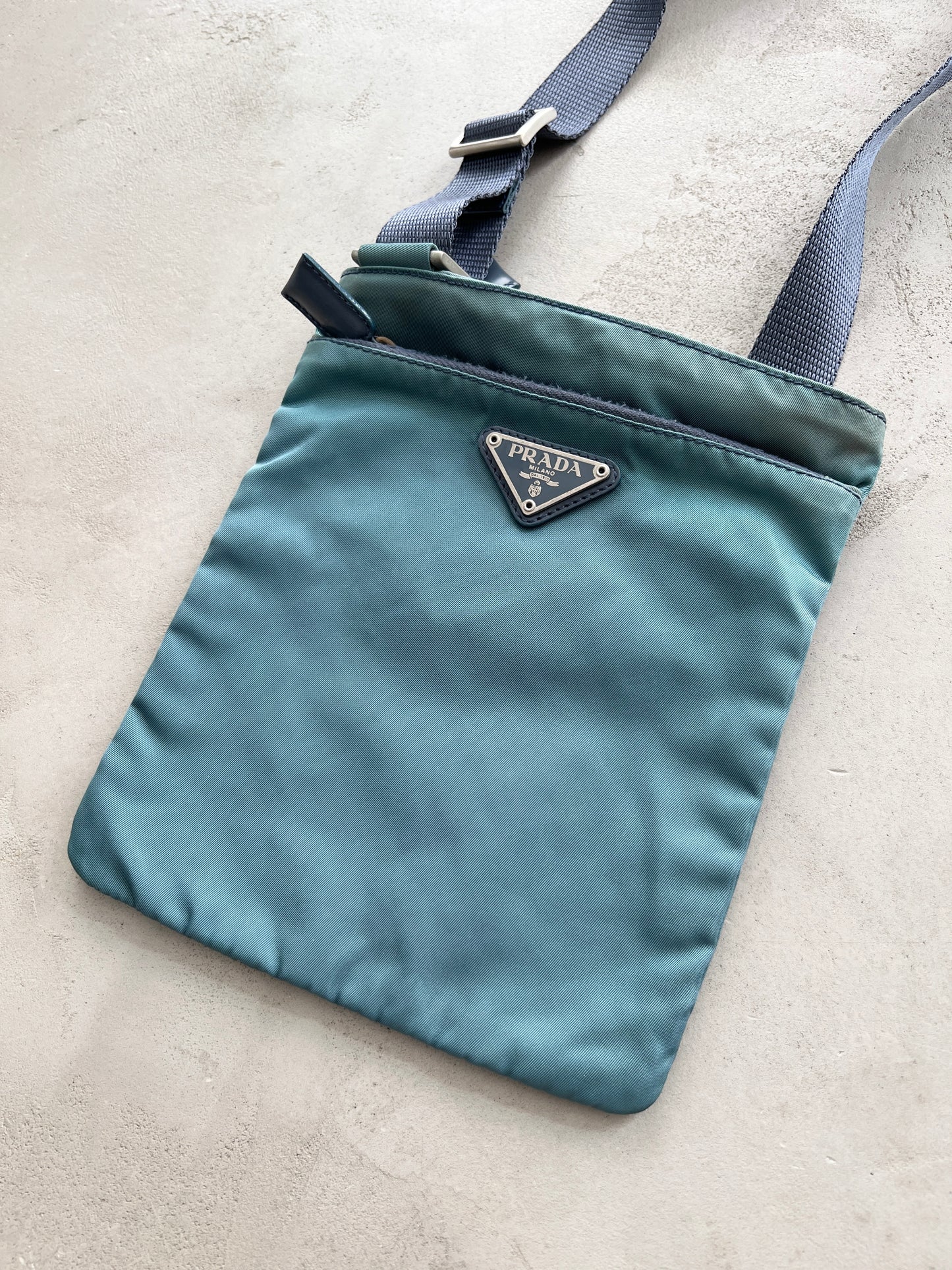 TURQUOISE PRADA BAG - 2000S