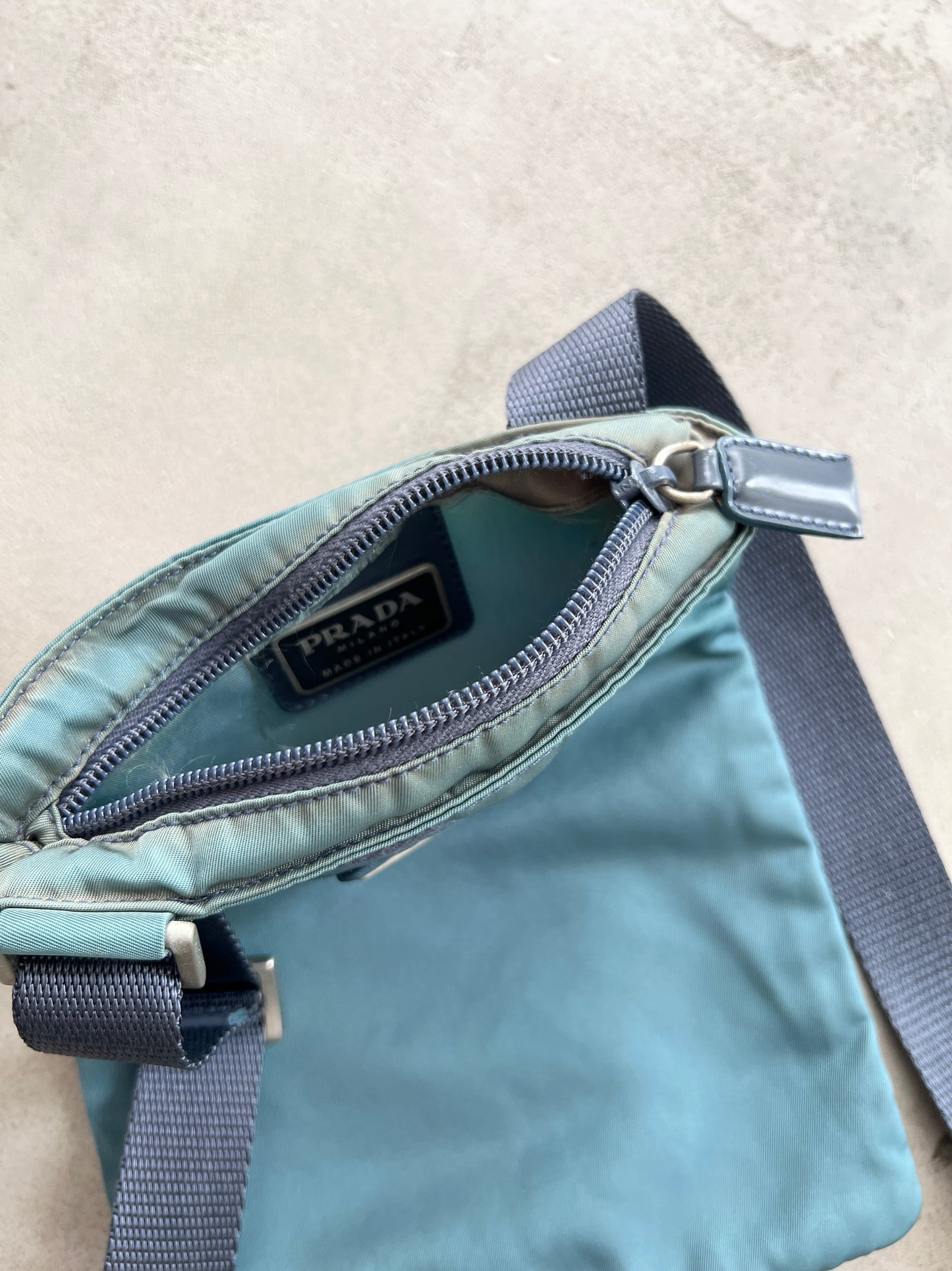 TURQUOISE PRADA BAG - 2000S