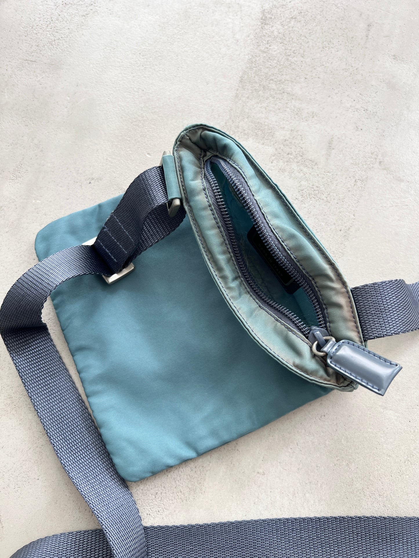 TURQUOISE PRADA BAG - 2000S