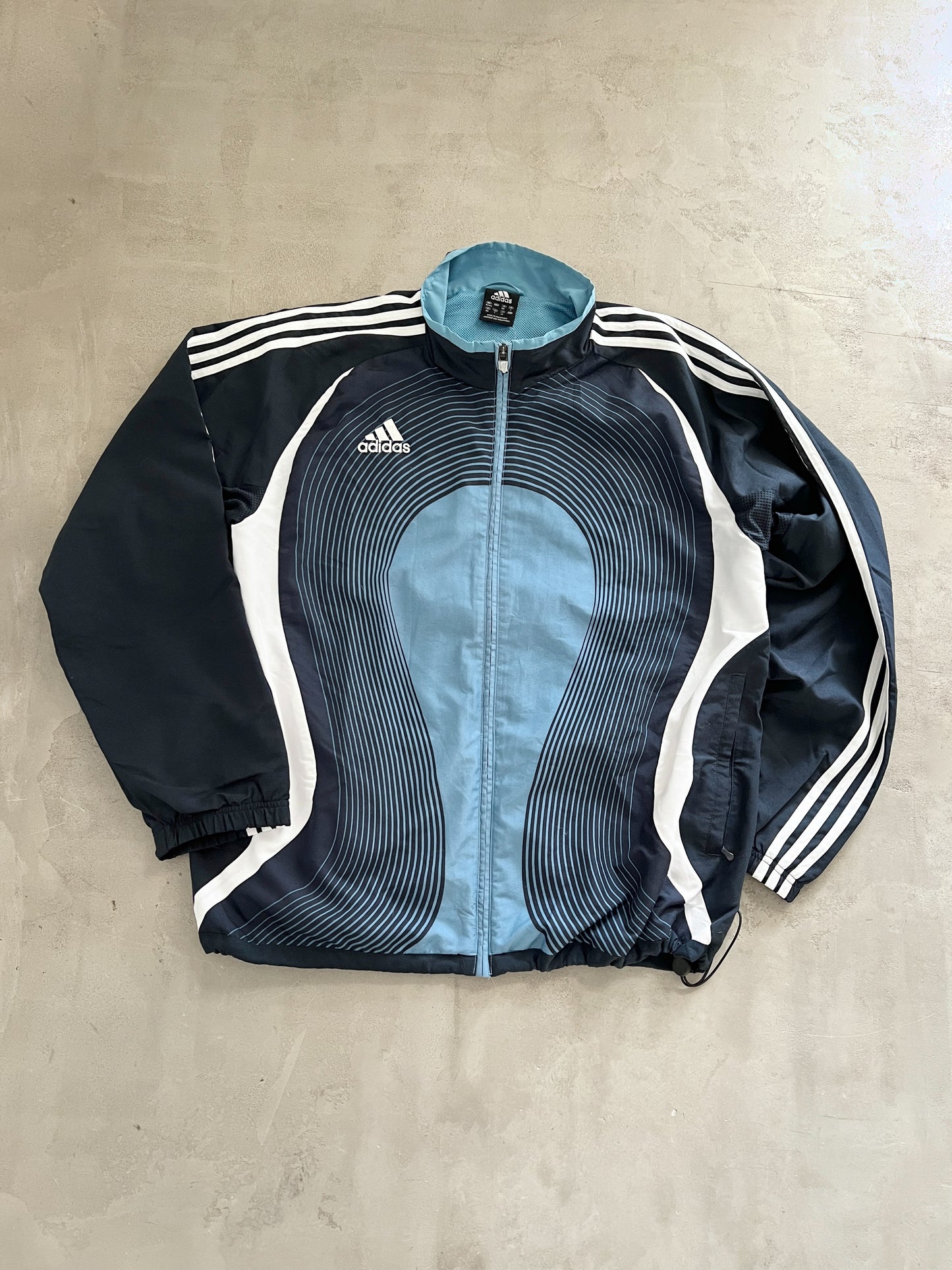 BABY BLUE/NAVY ADIDAS X UEFA TRACK JACKET - 2000S - XL