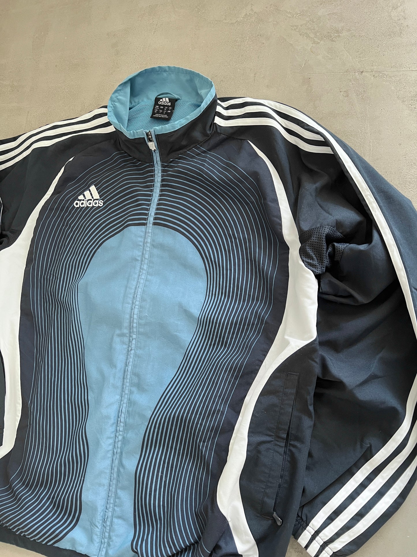 BABY BLUE/NAVY ADIDAS X UEFA TRACK JACKET - 2000S - XL