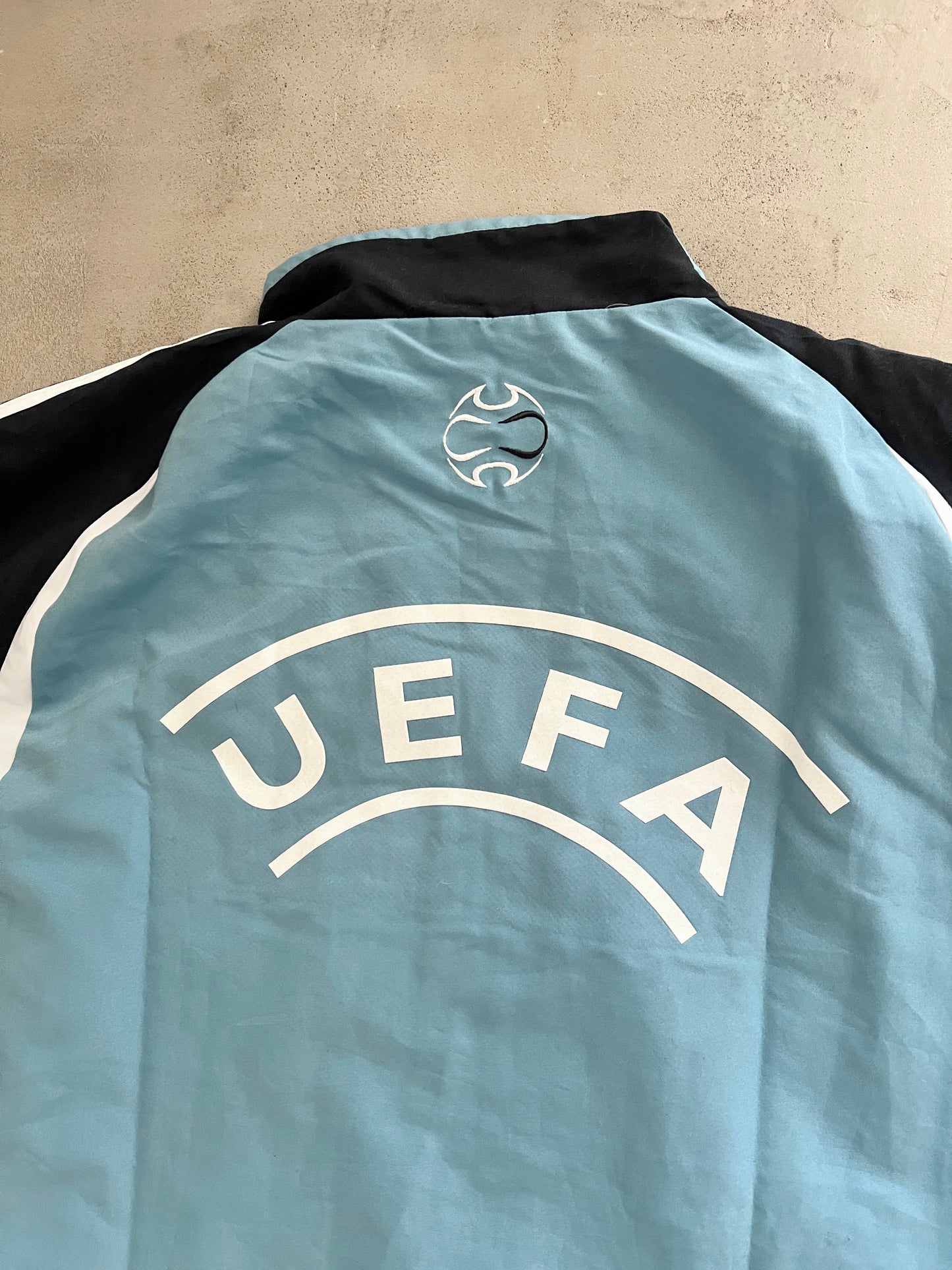 BABY BLUE/NAVY ADIDAS X UEFA TRACK JACKET - 2000S - XL