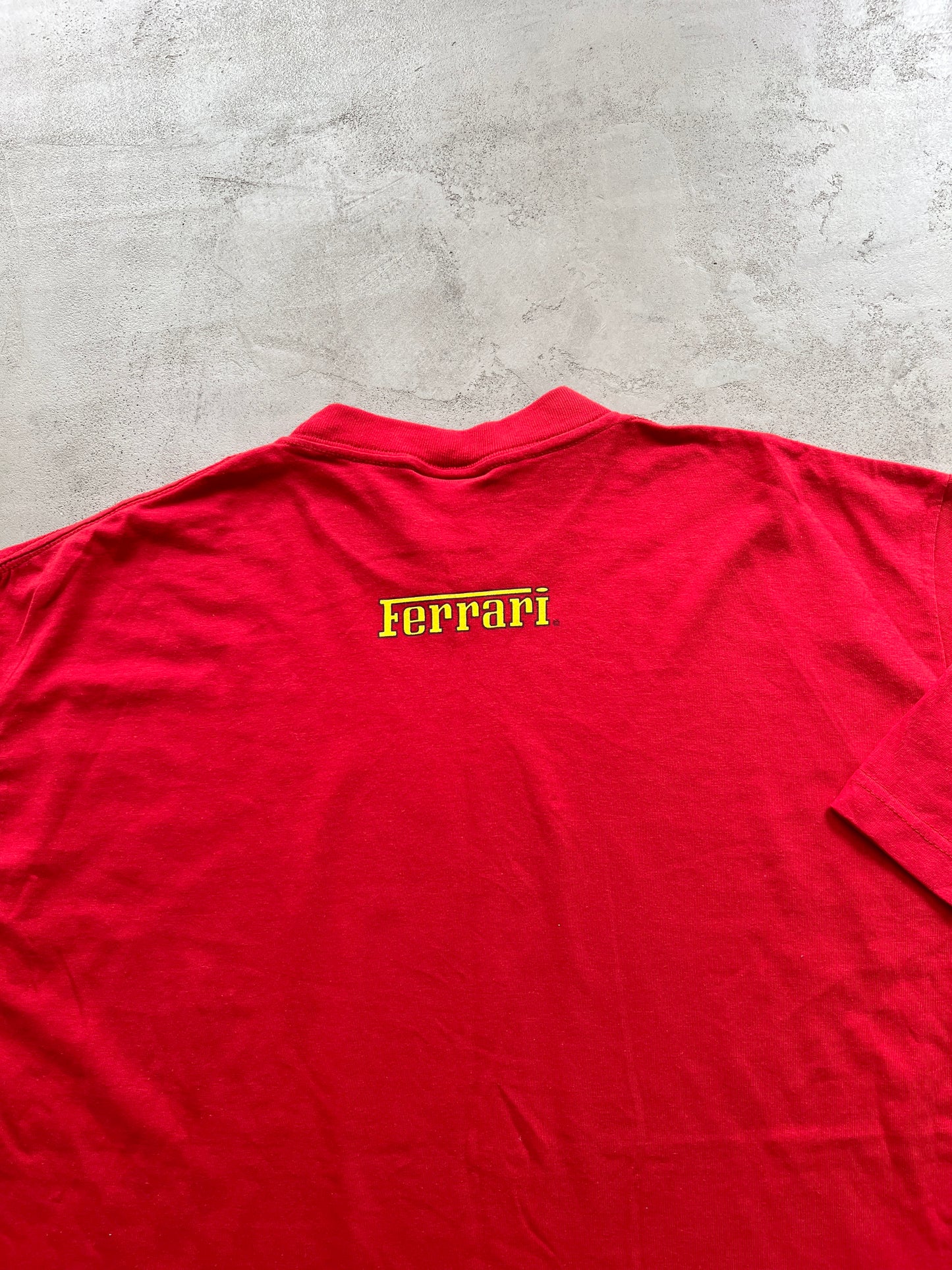 RED FERRARI TEE - 1990S - XL