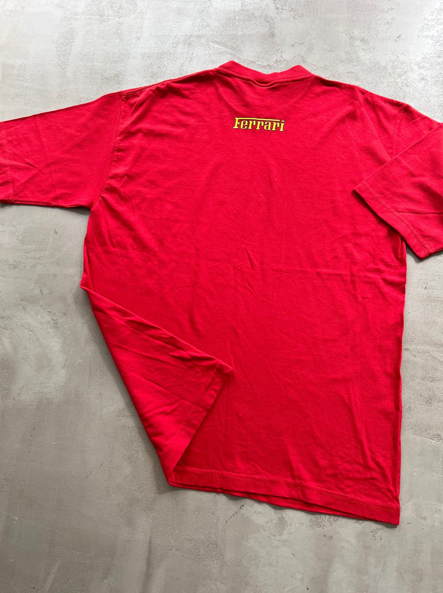 RED FERRARI TEE - 1990S - XL