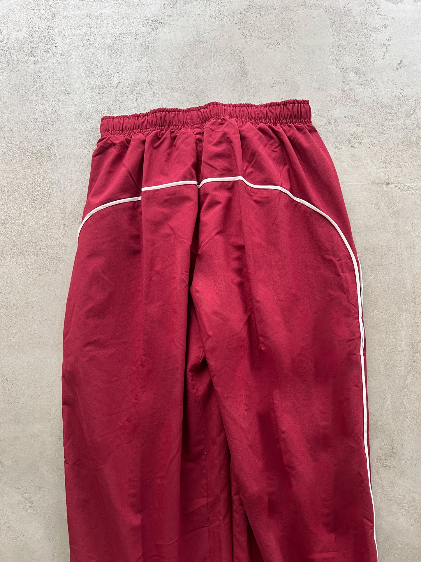 WINE RED NIKE TRACK PANTS - 2000S - M/S