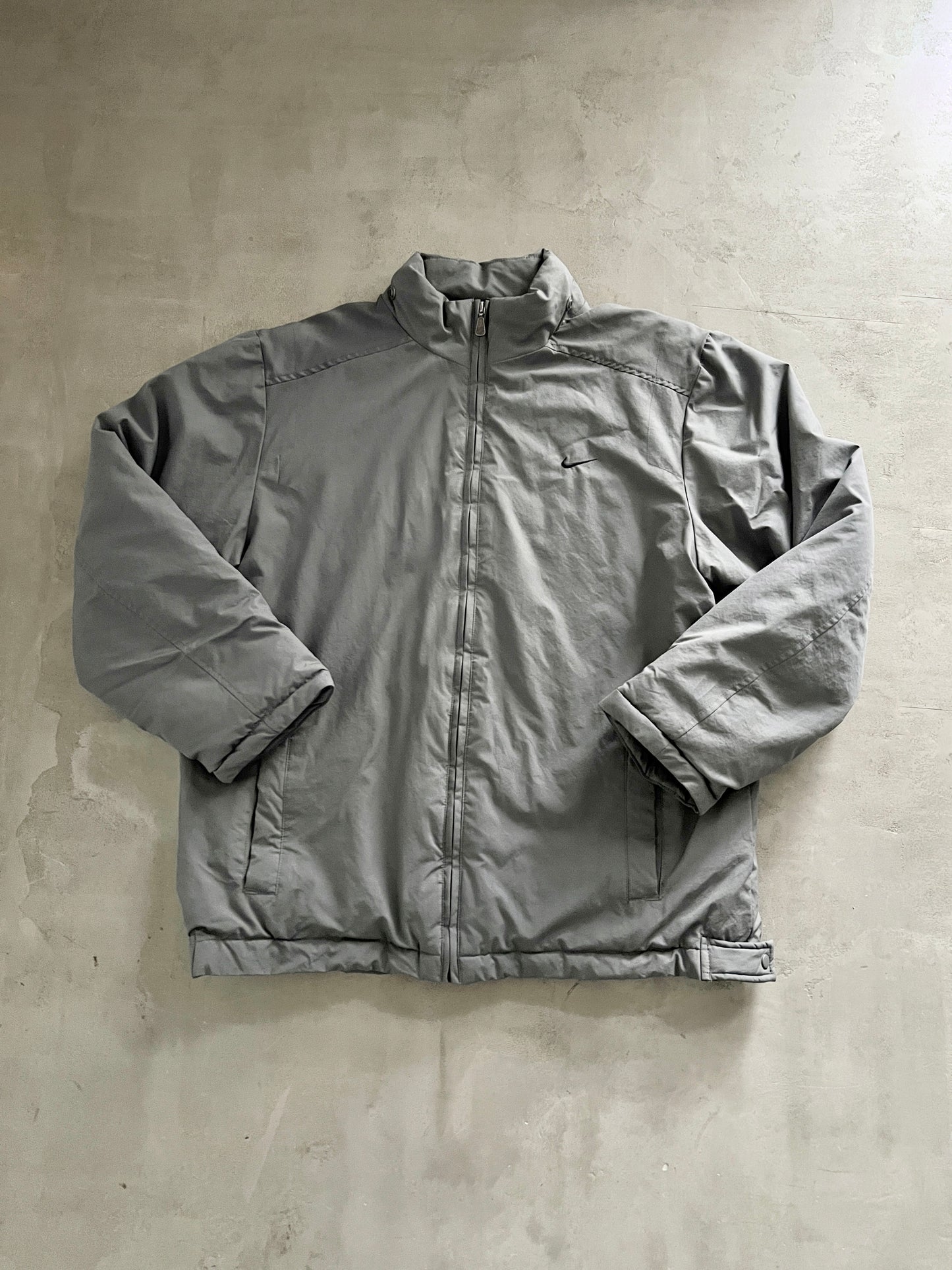 GREY NIKE FALL PUFFER - 2000S - L