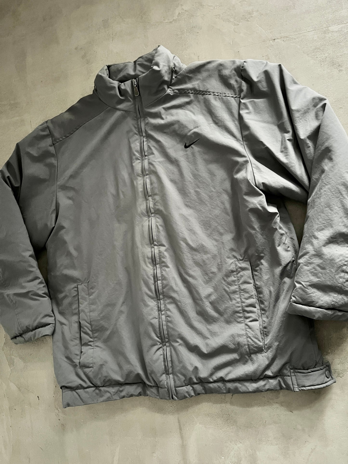 GREY NIKE FALL PUFFER - 2000S - L