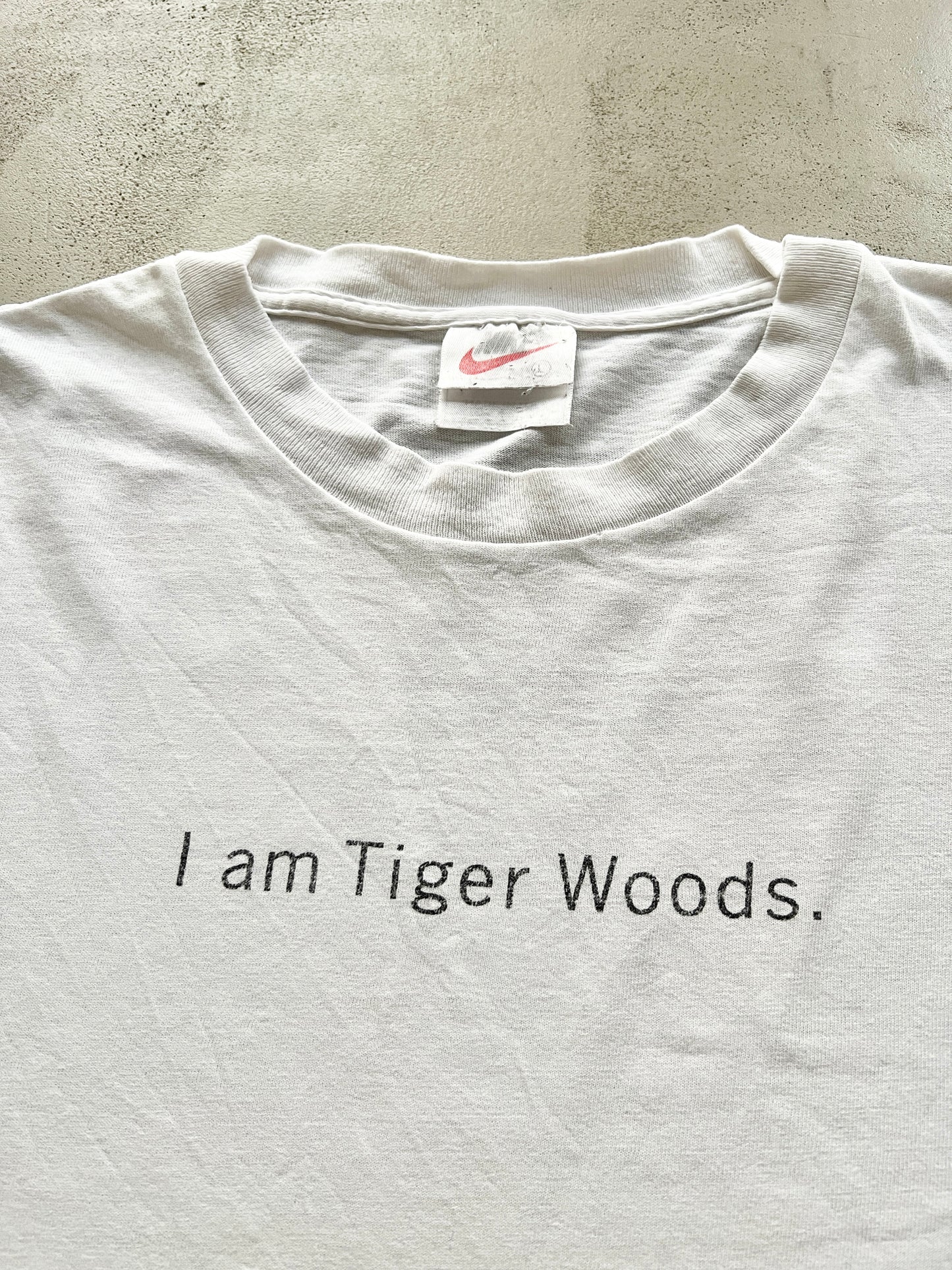 WHITE NIKE TIGER WOODS TEE - 1990S - L