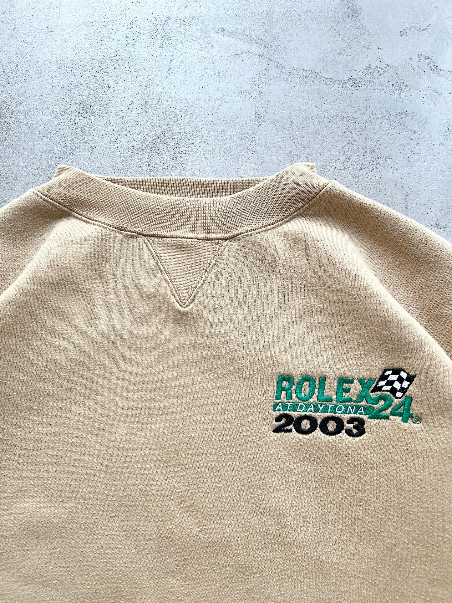 GOLD/GREEN ROLEX DAYTONA 2003 RACING SWEATER - 2000S - XL/L