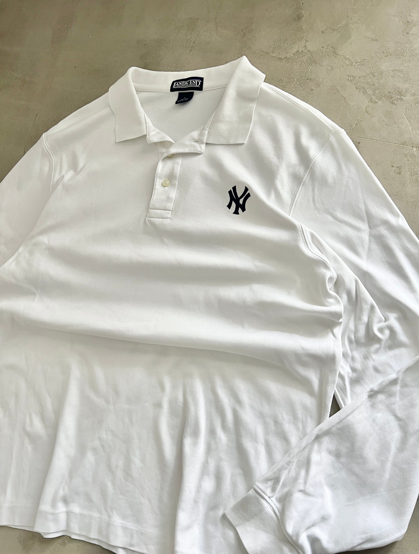 WHITE YANKEES LONGSLEEVE - 2000S - XL