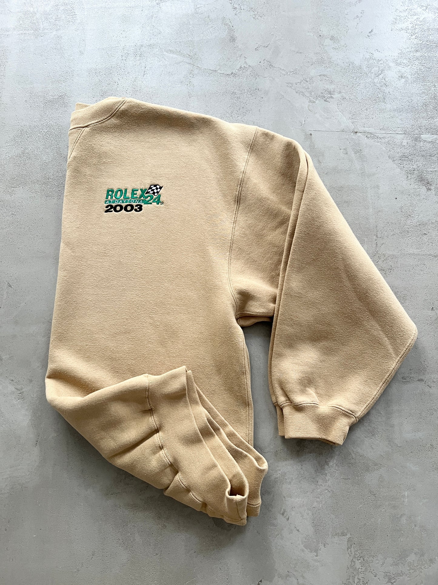 GOLD/GREEN ROLEX DAYTONA 2003 RACING SWEATER - 2000S - XL/L