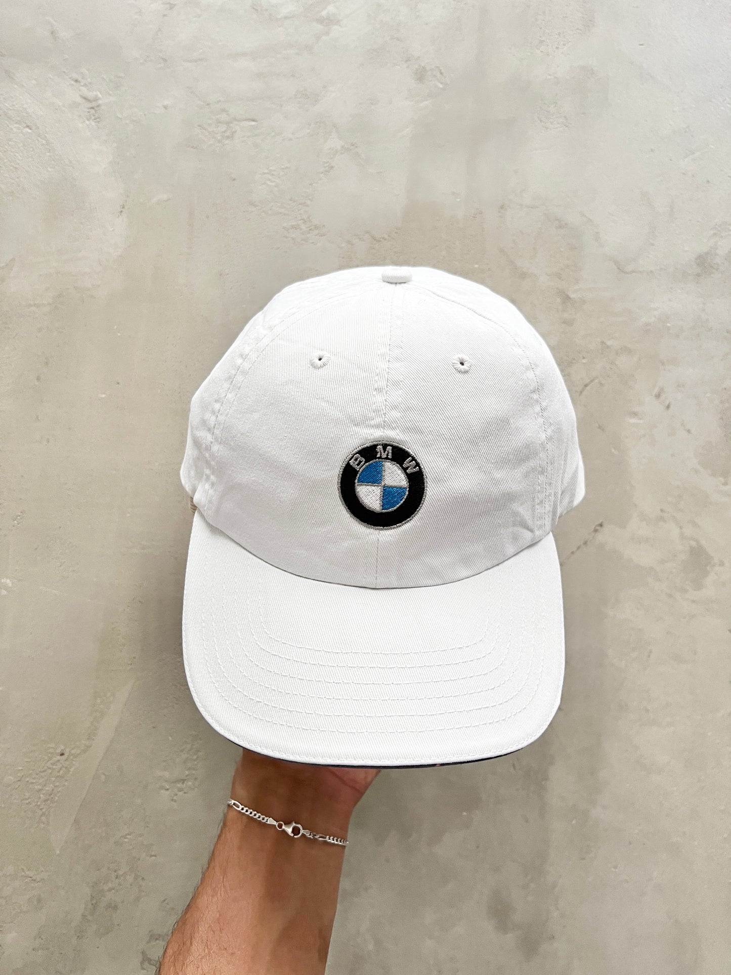 WHITE BMW CAP - 2000S