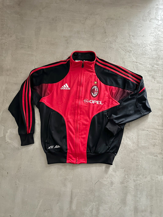 BLACK/RED AC MILAN TRACK JACKET - 2000S - S/M