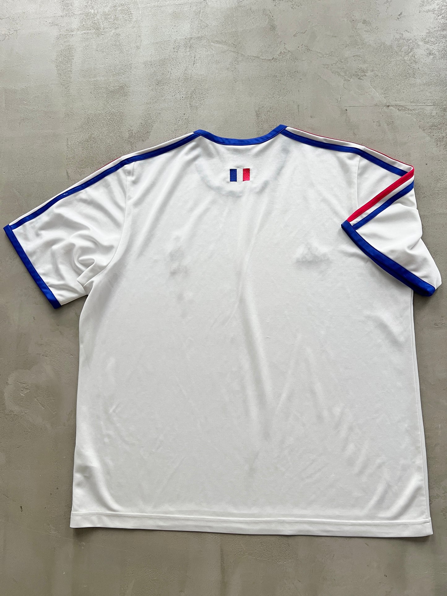 WHITE FRANCE ADIDAS JERSEY - 2000S - L/XL