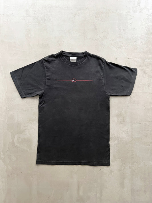 BLACK NIKE TEE - 1990S - S/XS