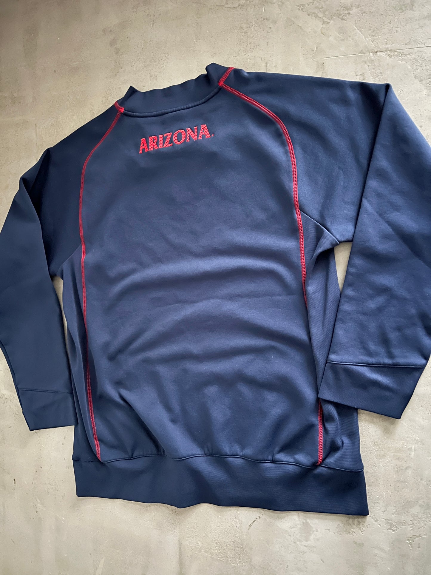 NAVY NIKE FOOTBALL SWEATER - 2000S - L/XL