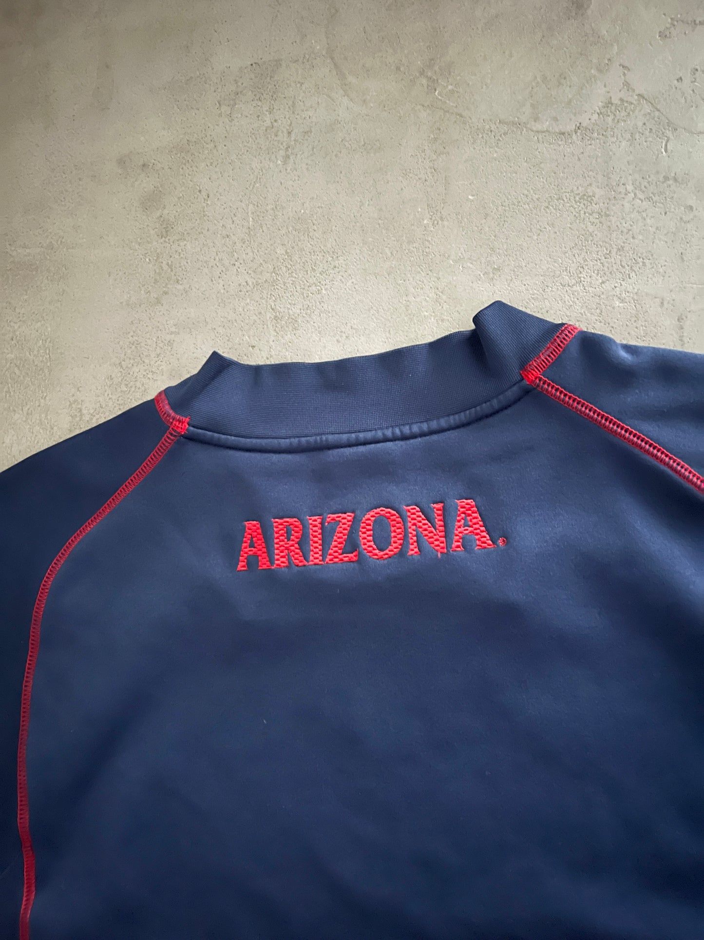 NAVY NIKE FOOTBALL SWEATER - 2000S - L/XL