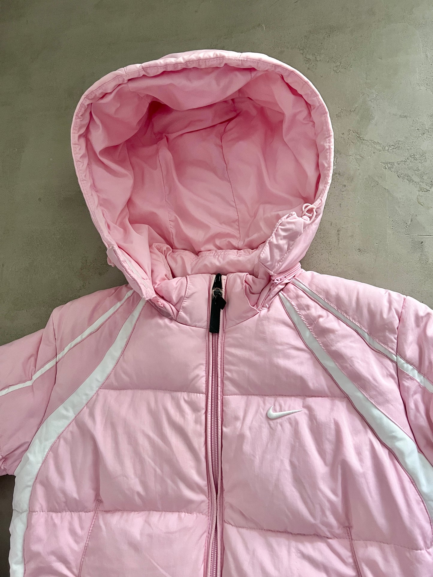 PINK NIKE PUFFER - 2000S - WMNS M